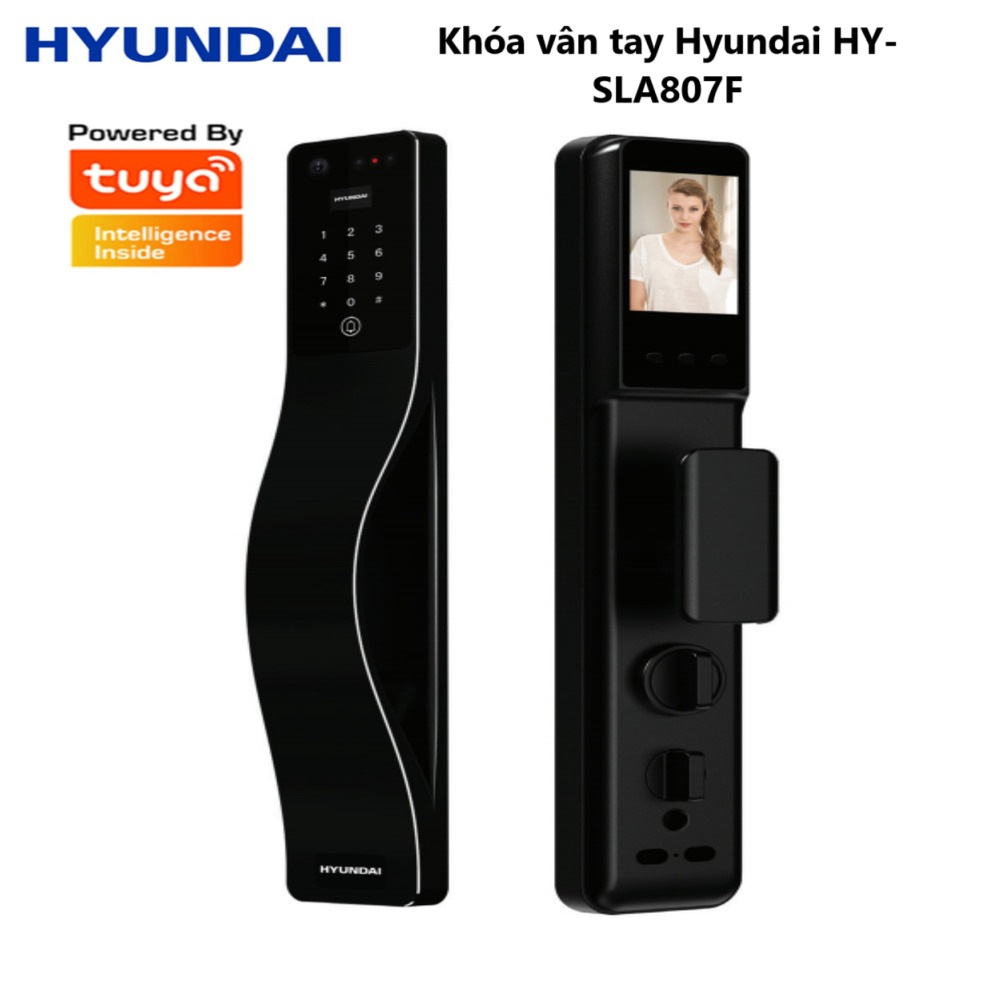 Khóa Vân Tay Hàn Quốc Hyundai HY-SLA807F Black